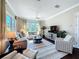 Inviting living room featuring neutral tones, large windows, and wood flooring at 127 Terra Vista Ln, Kissimmee, FL 34759