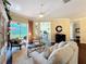 The open living room has hard wood floors, neutral walls, and access to the lanai, making it a comfortable gathering space at 127 Terra Vista Ln, Kissimmee, FL 34759