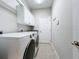 Laundry room with washer, dryer, cabinets and storage at 1404 Lexington Avenue, Davenport, FL 33837