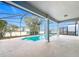 Beautiful covered patio and screened in pool that is perfect for Gathering fun at 1404 Lexington Avenue, Davenport, FL 33837