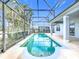 Sparkling screened in pool with crystal clear water, perfect for relaxation and recreation at 1404 Lexington Avenue, Davenport, FL 33837