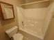 Clean bathroom with shower/tub combo and tile floor at 2024 Trinidad Ct, Kissimmee, FL 34741