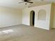 Bright living room with vaulted ceiling and neutral color scheme at 2403 Melissa Ann Ct, Kissimmee, FL 34746