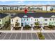 Aerial view of townhouses, parking and location at 3065 Caribbean Soul Dr, Kissimmee, FL 34747