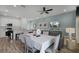Modern kitchen with white cabinets and stainless steel appliances at 3065 Caribbean Soul Dr, Kissimmee, FL 34747