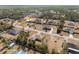 Panoramic aerial view of single-Gathering home with a large backyard, nestled in a peaceful residential neighborhood at 4181 Sw 111Th Pl, Ocala, FL 34476