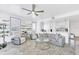 Open living room with a view into the kitchen at 600 Market St # 210, Celebration, FL 34747