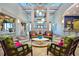 Elegant community clubhouse lobby with seating at 641 Pebble Beach Dr, Davenport, FL 33896