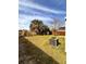 Backyard view with AC unit and palm trees at 656 Oakford Way, Orlando, FL 32811