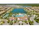 Community pool and surrounding homes at 8939 Zurich Ln, Kissimmee, FL 34747