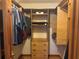 Custom built-in closet with drawers and shelving at 974 Feather Dr, Deltona, FL 32725