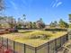 Fenced dog park with shade structures and agility features at 17863 Passionflower Cir, Clermont, FL 34714