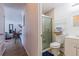 Bathroom with shower, toilet, and vanity at 2959 Old Dixie Hwy, Kissimmee, FL 34744