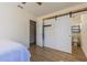 Bedroom with ensuite bathroom and barn door at 2959 Old Dixie Hwy, Kissimmee, FL 34744