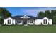 White farmhouse exterior with dark roofing, shutters, and a lush lawn at 3412 Lake Diane Rd, Tavares, FL 32778