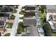 Aerial view of a residential area showing houses and pools at 507 Cassia Dr, Davenport, FL 33897