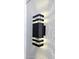 Modern black exterior light fixture with LED lights at 507 Cassia Dr, Davenport, FL 33897