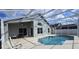 Private pool with screened enclosure and patio at 507 Cassia Dr, Davenport, FL 33897