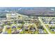 Wide aerial view of a residential neighborhood at 508 Bar Dr, Kissimmee, FL 34759