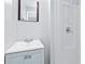 Bathroom with a shower and pedestal sink at 508 Bar Dr, Kissimmee, FL 34759
