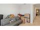 Spare bedroom with sofa bed and boxes for storage at 592 Madison Dr, Davenport, FL 33837