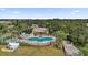 Aerial view of community pool, spa, and patio area at 760 Lake Marion Golf Resort, Poinciana, FL 34759