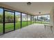 Spacious screened porch with ample space for relaxation and outdoor dining at 10420 Vista Del Sol Cir, Clermont, FL 34711