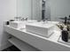 Modern bathroom with double vanity and contemporary fixtures at 16548 Raven Rock Pl, Winter Garden, FL 34787