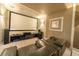 Home theater with large screen and reclining seats at 16548 Raven Rock Pl, Winter Garden, FL 34787