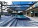 Resort-style pool and spa with spacious patio and covered lanai at 16548 Raven Rock Pl, Winter Garden, FL 34787