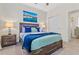 Guest bedroom with a queen bed, nightstands and closet at 17354 Blessing Dr, Clermont, FL 34714