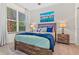 Guest bedroom with two twin beds and large window at 17354 Blessing Dr, Clermont, FL 34714
