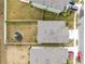 Aerial view of backyard with playset and fence at 1791 Yellow Trl, Lakeland, FL 33801