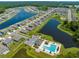 Community features a lake and community pool at 1791 Yellow Trl, Lakeland, FL 33801