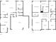 Two-story home floor plan with 5 bedrooms, 4 baths, and a 2-car garage at 2230 Standing Rock Cir, Oakland, FL 34787