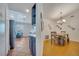 Open-concept design with view of kitchen and dining area at 2417 Liela Lee Ct, Ocoee, FL 34761