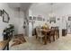 Dining room with wooden table and access to entryway at 264 Citrus Pointe Dr, Haines City, FL 33844
