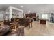 Living room with sectional sofa and pool table at 264 Citrus Pointe Dr, Haines City, FL 33844