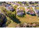 Aerial view showcasing home's location and large backyard at 2715 Rismen Ct, Kissimmee, FL 34743