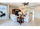 Open living room with sectional sofa and view to the bedroom at 362 Via Torrente Dr, Kissimmee, FL 34759