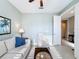Serene living room with beige sofa and armchair at 362 Via Torrente Dr, Kissimmee, FL 34759