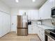 Bright kitchen featuring modern appliances, sleek white cabinets, and ample counter space for cooking at 3841 Golden Knot Dr, Kissimmee, FL 34746