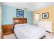 Bedroom with a double bed, nightstand and changing table at 4525 Stella St, Kissimmee, FL 34746