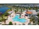 Aerial view of community pool and recreation area at 4976 Windermere Ave, Kissimmee, FL 34746