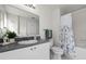 Clean bathroom with tub shower combination at 709 Centervale Dr, Celebration, FL 34747