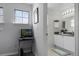 Small home office with built-in desk at 709 Centervale Dr, Celebration, FL 34747
