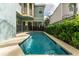 Private pool with surrounding landscaping and fence at 1432 Reunion Blvd, Reunion, FL 34747