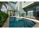Private heated pool with safety fence at 1432 Reunion Blvd, Reunion, FL 34747