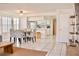 Kitchen and dining area with a glass table and seating for four at 2035 Royal Bay Blvd # 45, Kissimmee, FL 34746