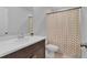 Bathroom with shower/tub and polka dot curtain at 2106 Crystal Bell St, Orlando, FL 32824